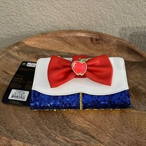Snow White Princess Sequin Series Flap Wallet